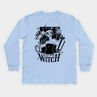 Christmas Witch - Black Kids Long Sleeve T-Shirt